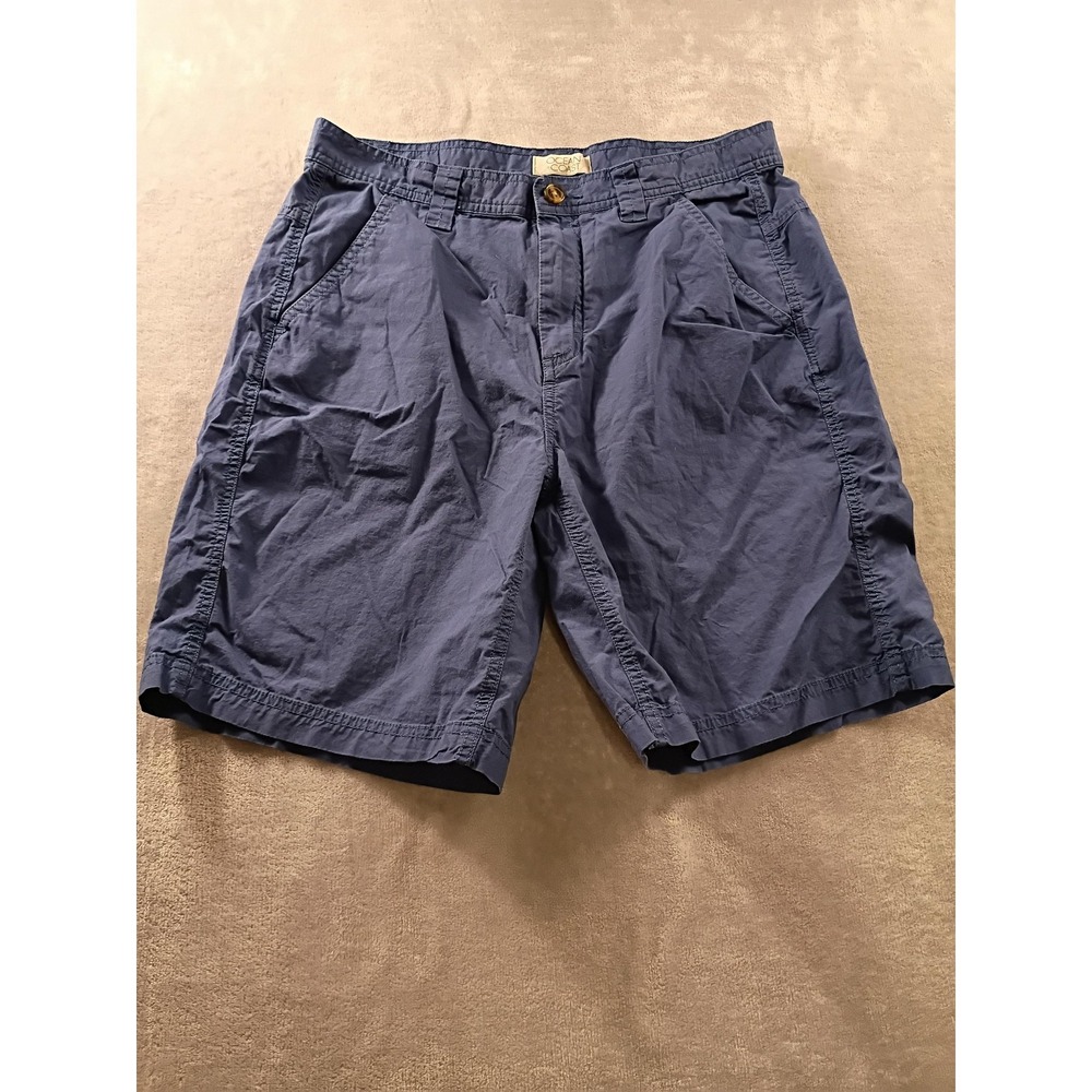 Ocean + Coast Shorts Mens 32 Blue Chino 9 Inseam Lightweight‎ Stretch Casual